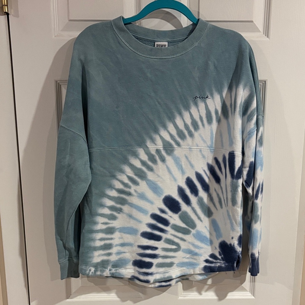 Victoria's Secret‎ PINK Oversized Varsity Crew Sweatshirt size XS